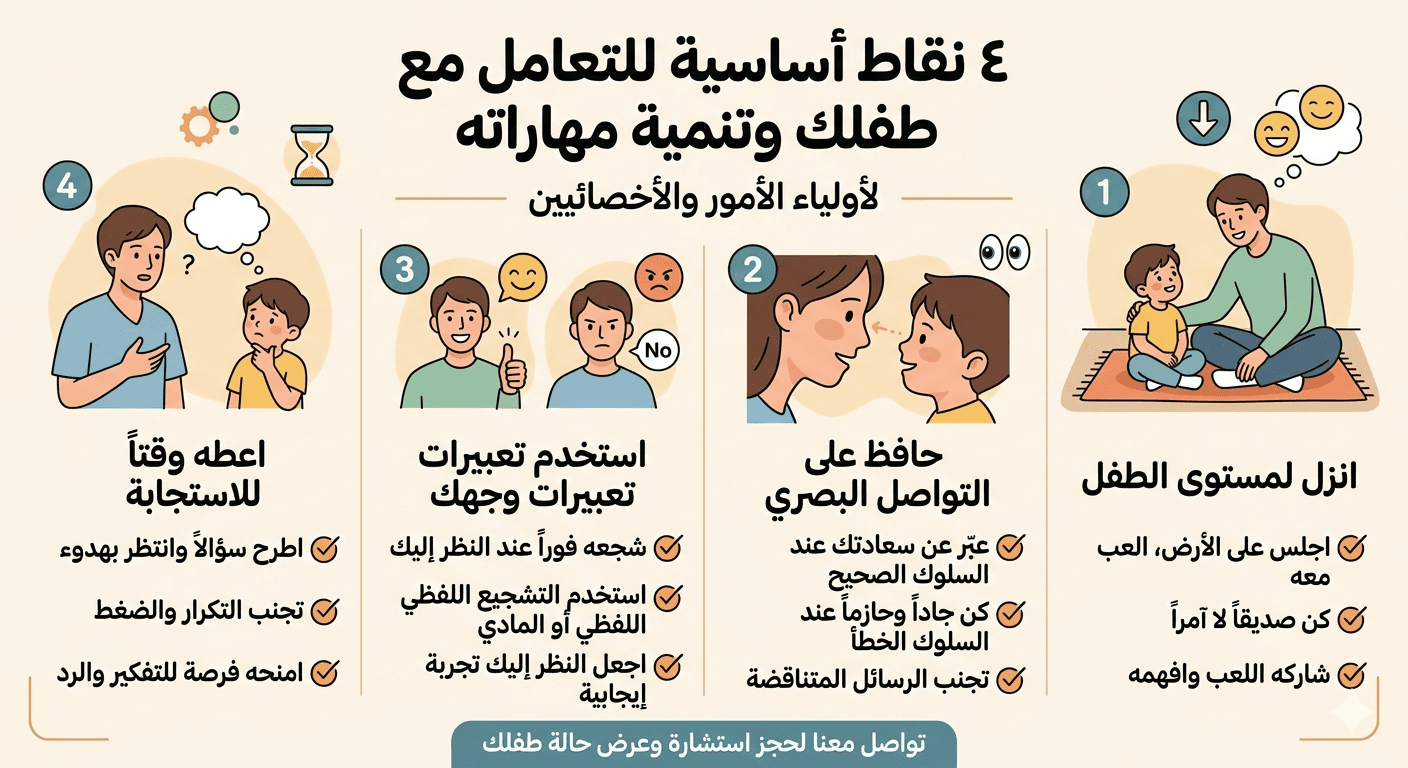 ٣ نقط لازم تحافظ عليهم وأنت بتتعامل مع طفلك