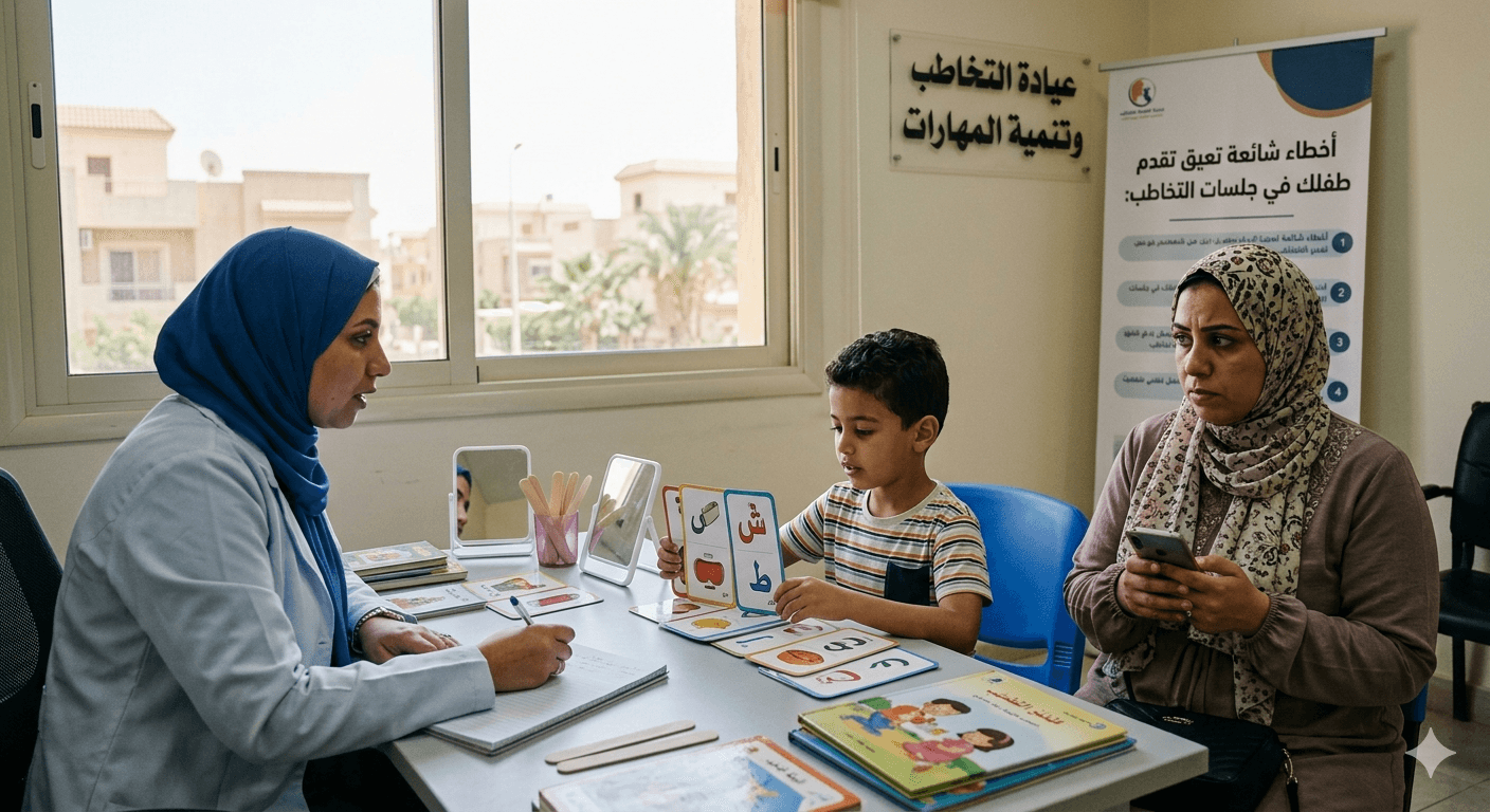 أخطاء بتقلّل تحسّن طفلك في جلسات التخاطب