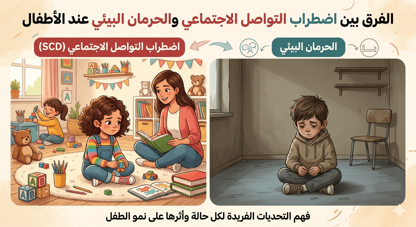 اضطراب التواصل الاجتماعي والحرمان البيئي