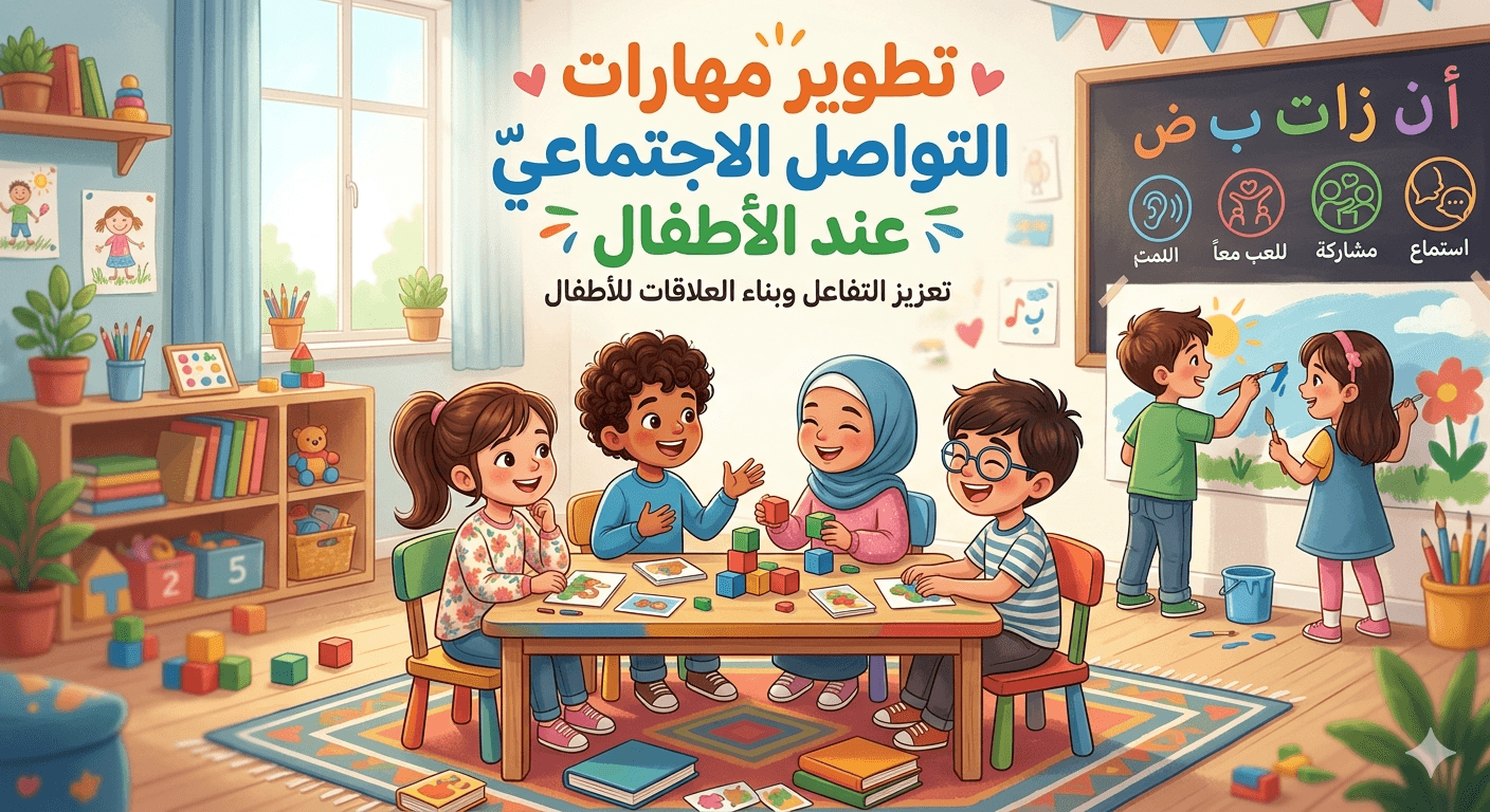 تطوير مهارات التواصل الاجتماعي عند الأطفال