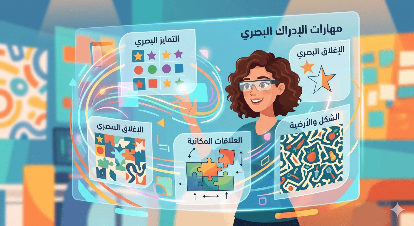 مهارات الإدراك البصري عند الأطفال — الأنواع والتدريبات