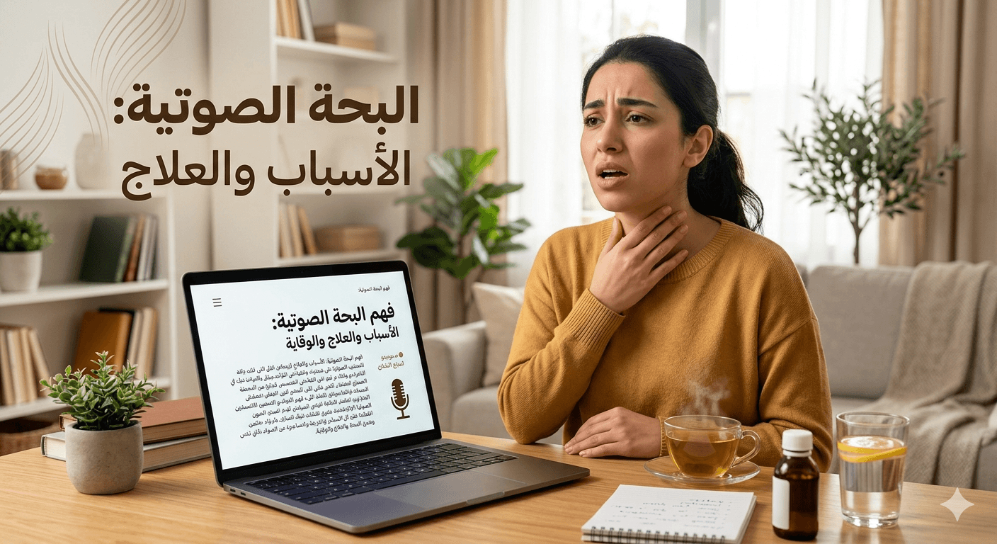 البحّة الصوتية عند الأطفال والكبار — الأسباب والعلاج