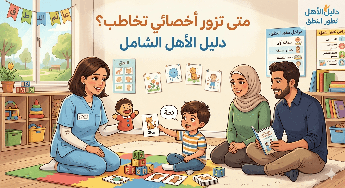 متى تزور أخصائي تخاطب؟ دليل الأهل الشامل